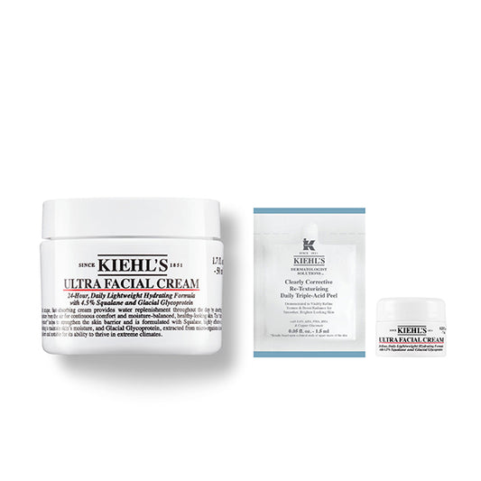 Kiehl’s Cream Ultra Facial Cream Starter Set, 50ml, 7ml, 1.5ml