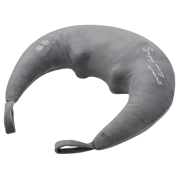 Hot Neck Massage Pillow, AC adapter, gr (gray), W410 x L380 x H130mm
