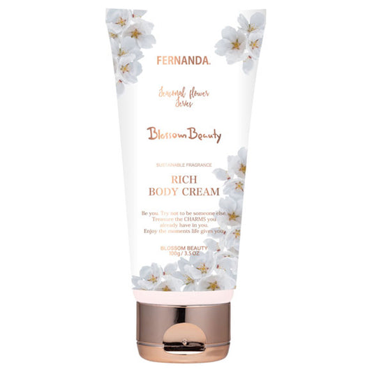 FERNANDA Sustainable Fragrance Rich Body Cream, 100g, Blossom Beauty