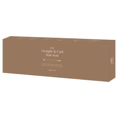 Rone Japan Agetsuya URU Straight & Curl Iron (Black)