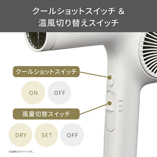 TESCOM Professional Protect Ion Hair Dryer NIB400A-W (White Ash)