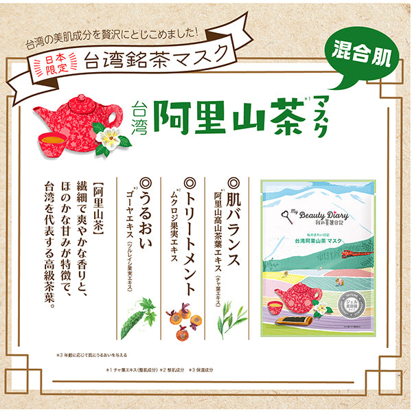 My Beauty Diary Taiwan Alishan Tea Mask Set