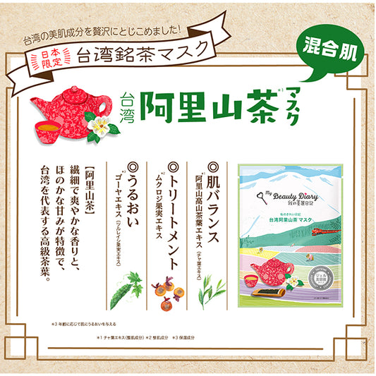 My Beauty Diary Taiwan Alishan Tea Mask Set