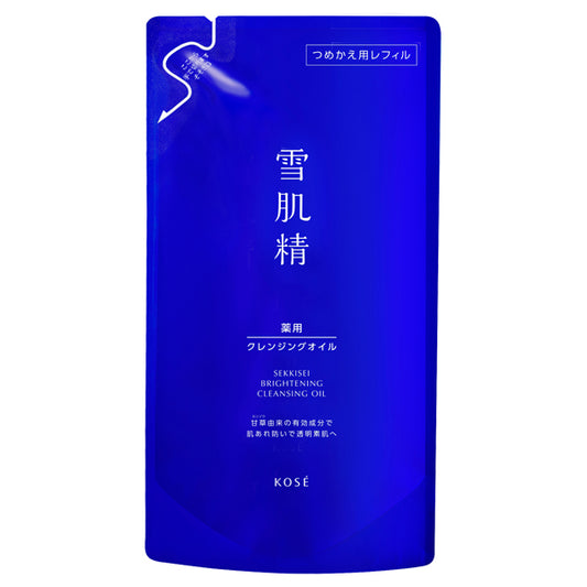 Sekkisei Medicated Sekkisei Brightening Cleansing Oil, Refill, 135ml, Natural Floral