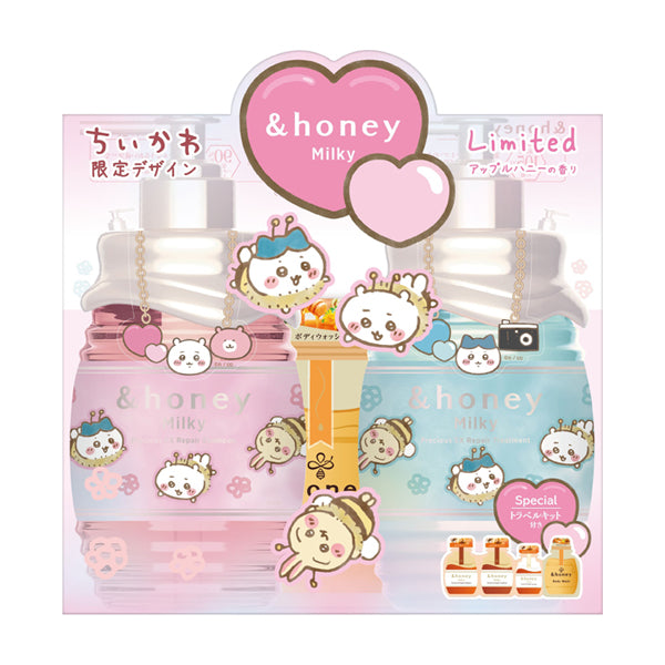 Milky Precious EX Repair Shampoo & Hair Treatment, 500ml, 500g, 10ml, 10g, 3g, 10ml, Apple Honey