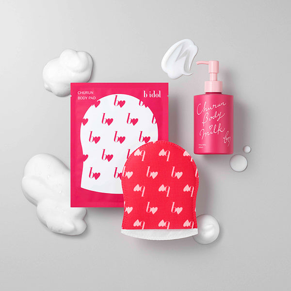 b idol Churun ​​Body Pads, 3 sheets (40g each), Light floral scent