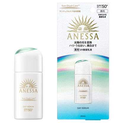 ANESSA Day Serum N, SPF50+ PA++++, 30ml, Smooth beauty lotion, Fresh floral scent