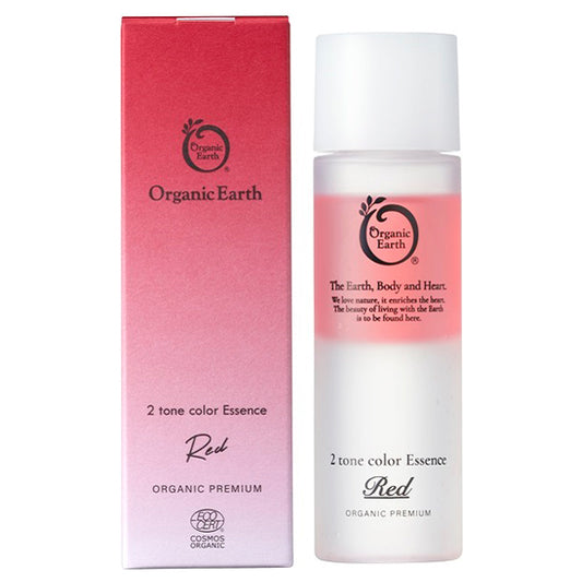 Organic Earth Two-Tone Color Essence Red, 48ml