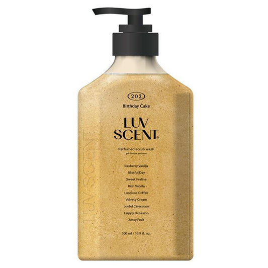 Birthday Cake Scrub Body Wash, 500ml, Fresh Raspberry