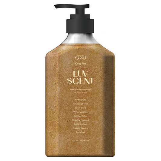 Scrub Body Wash Cozy Fire, 500ml, Cedarwood