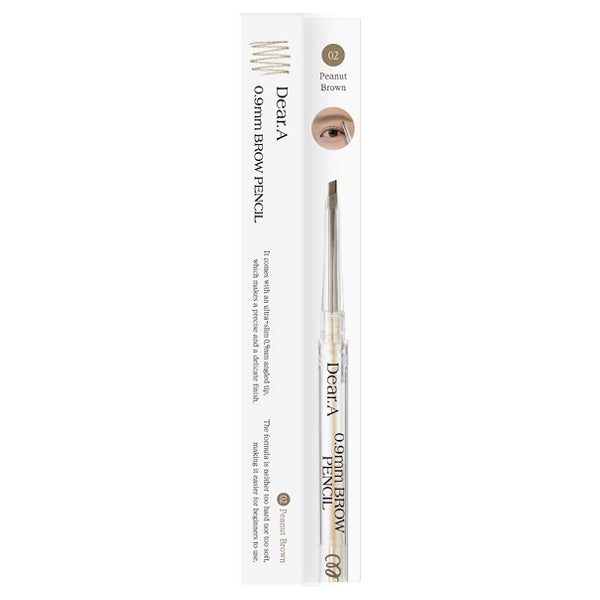 Dear.A Brow pencil, 02 Peanut Brown, 0.07g