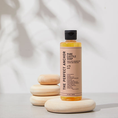 The Perfect Anchor Pure Castile Soap, 236ml (Rose)