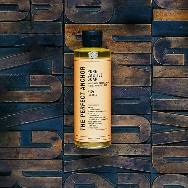 The Perfect Anchor Pure Castile Soap, 236ml (Tea Tree)