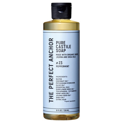 The Perfect Anchor Pure Castile Soap, 236ml (Peppermint)