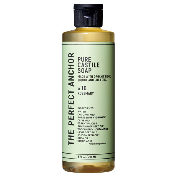 The Perfect Anchor Pure Castile Soap, 236ml (Rosemary)