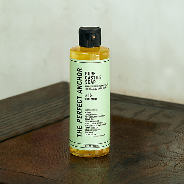 The Perfect Anchor Pure Castile Soap, 236ml (Rosemary)