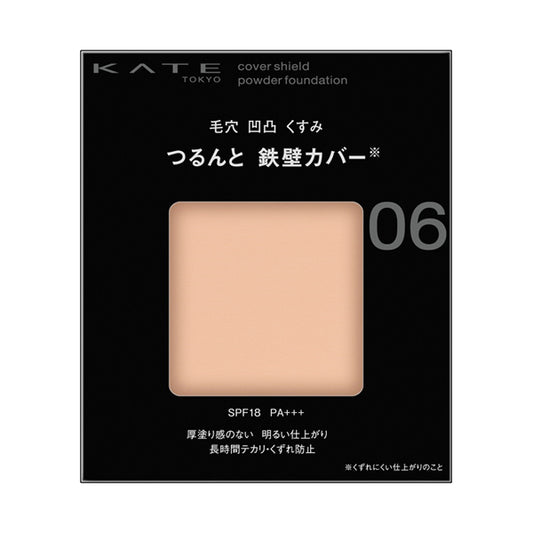 KATE Cover Shield Powder Foundation, SPF18 PA+++, Refill, 06, 9g