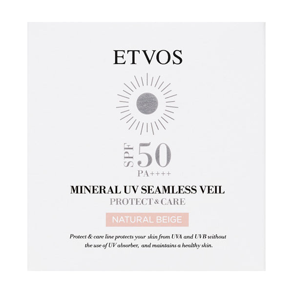 Mineral UV Seamless Veil, SPF50, PA++++, Natural Beige, 9g