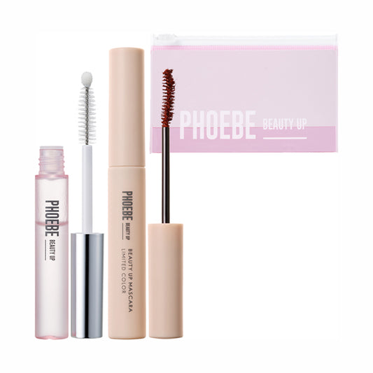 Eyelash Serum N2 + Beauty Up Mascara (Orange) Set 2503AC, Sunset Orange, 5ml, 5g