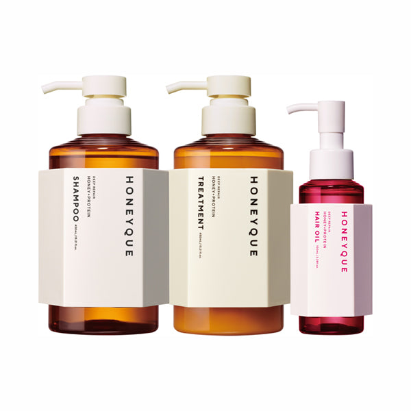 Honeyk Deep Repair Limited Edition Oil Set, 450ml, 450ml, 100ml