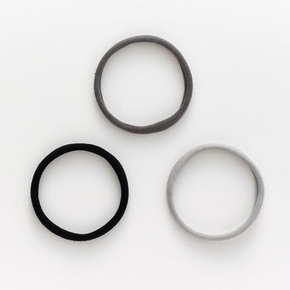 maPEPE Washable Ring Hair Elastic (Cloudy Tone), 3 Pack