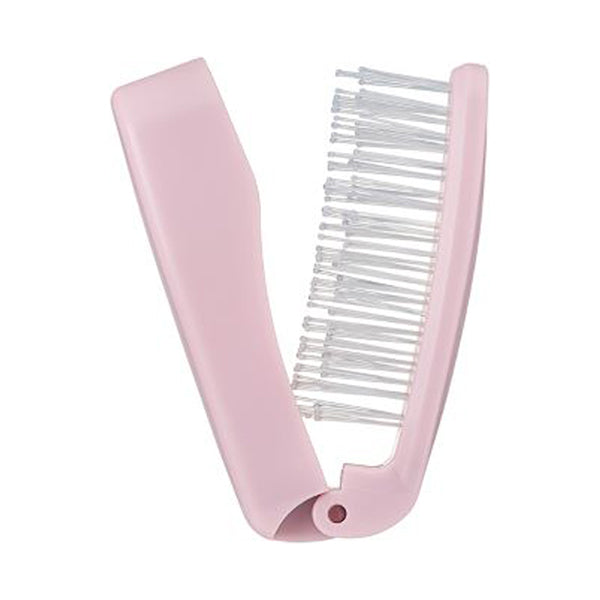 maPEPE Folding Pocket Detangling Brush (Dusty Pink)