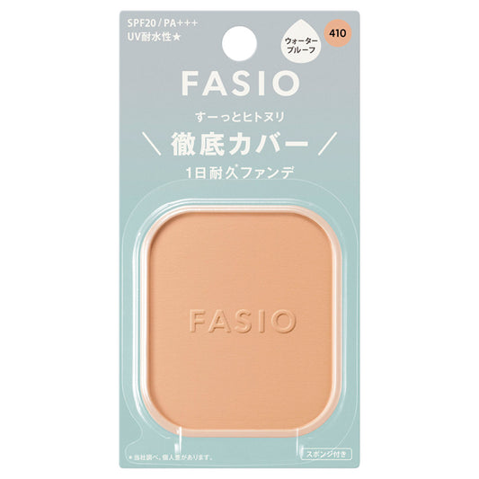 Fasio Hitonuri Cover Long-Lasting Foundation, SPF20 PA+++, Refill, 410 Ocher, 10g