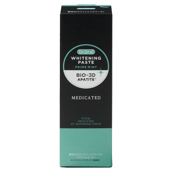 Dr. Oral Medicated 3D Whitening Paste, 90g, Prime Mint, Prime Mint
