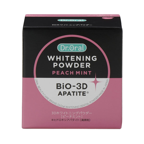 Dr. Oral 3D Whitening Powder, 25g, Peach Mint, Peach Mint