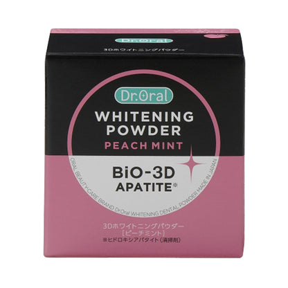 Dr. Oral 3D Whitening Powder, 25g, Peach Mint, Peach Mint
