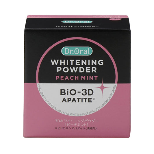 Dr. Oral 3D Whitening Powder, 25g, Peach Mint, Peach Mint