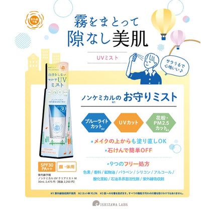 Shigaisen Yohou Non-Chemical UV Clear Mist M SPF30 PA++, 30ml