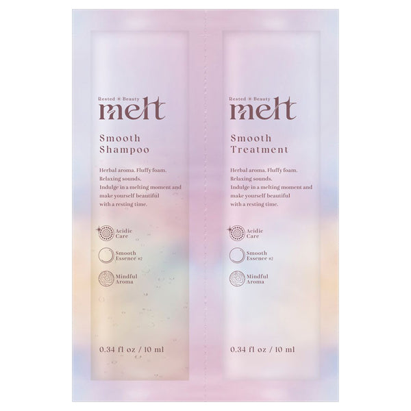 melt Smooth Shampoo & Treatment Pillow Set, 10ml, 10ml (Peony & Fig)