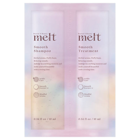 melt Smooth Shampoo & Treatment Pillow Set, 10ml, 10ml (Peony & Fig)