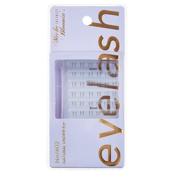 Mish Bloomin' Eyelash Infinity Line Self Extensions, No.602 Natural Under Extensions Black, 54 pieces