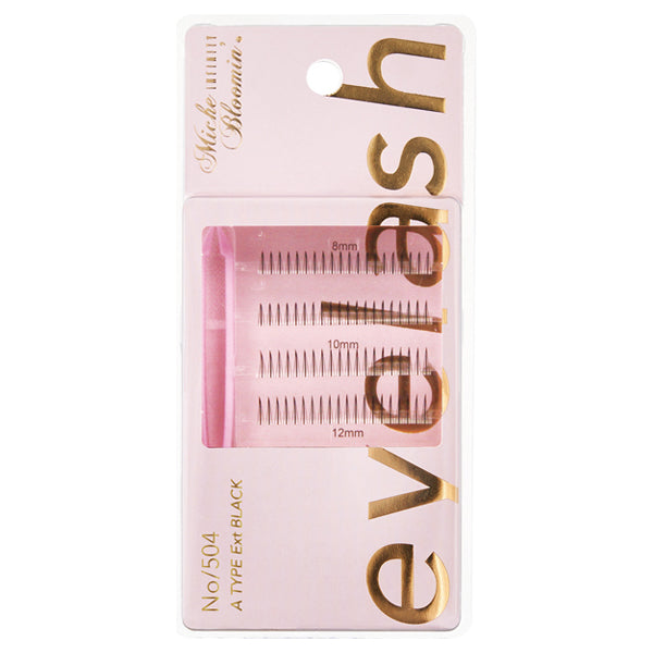 Mish Bloomin' Eyelash Infinity Line Self Extensions, No.504A Type Extensions Black, 120 pieces