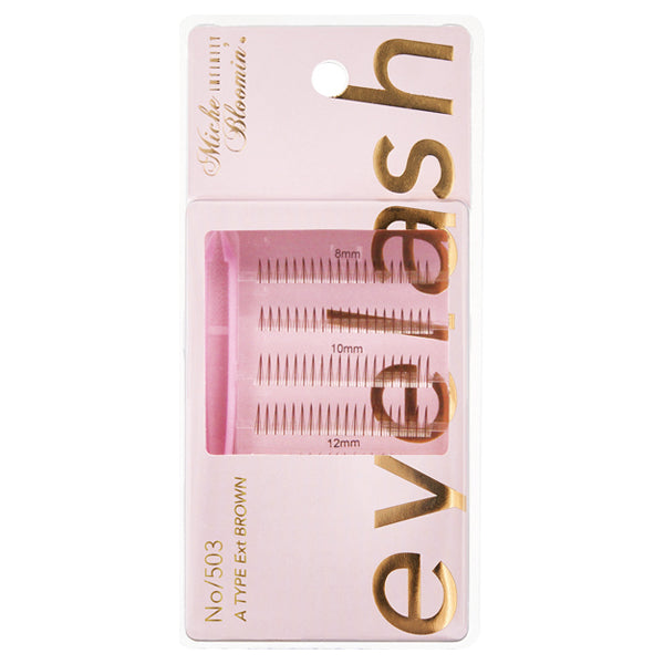 Mish Bloomin' Eyelash Infinity Line Self Extensions, No.503 A Type Extensions Brown, 120 pieces