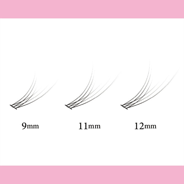 Mish Bloomin' Eyelash Infinity Line Self Extensions, No.502V Type Extensions Black, 120 pieces