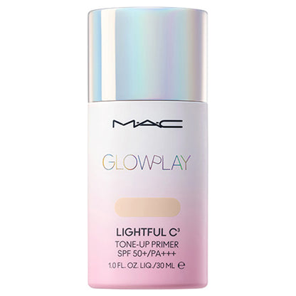 M.A.C Glow Play Lightful C3 Tone Up Primer SPF 50+, SPF50+ PA+++, Fresh Peach, 30ml