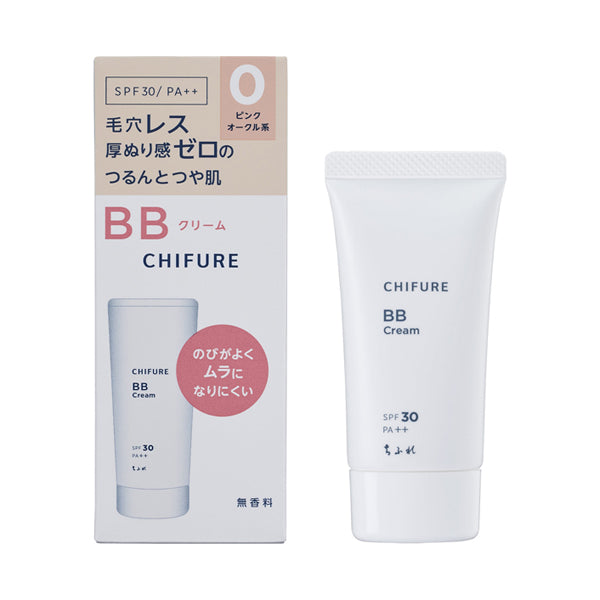 Chifure BB Cream N, SPF30 PA++, 0 Pink ochre (slightly pink), 30g, Smooth, Fragrance-free