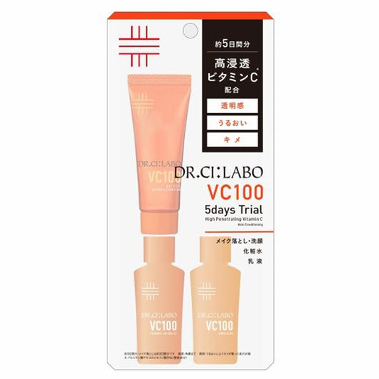 Dr.Ci:Labo VC100 Trial Set, 14ml、18g、14ml