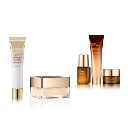 Estee Lauder Spring Base Makeup Set (Loose Powder+Second Skin Primer), 06 Translucent Soft Glow