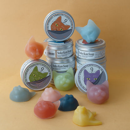 9.KYUU Cat Can SOAP (Biwa 2), 75g