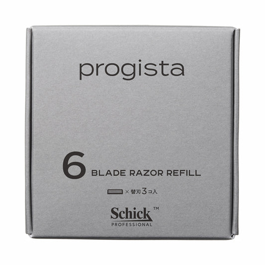 Progista 6-Blade Razor Replacement Heads, 3 Pack