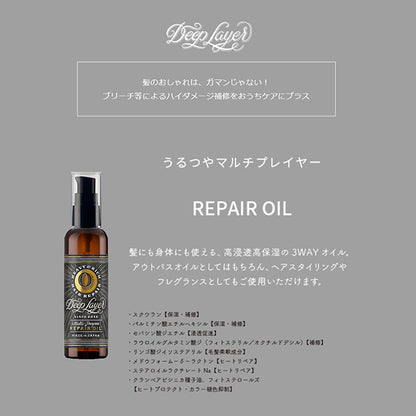 Repair oil, 100ml, Soft and manageable texture, Floral