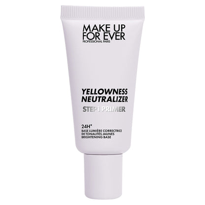 MAKE UP FOREVER Step 1 Primer Color Corrector, Travel Size, Yellowness Neutralizer, 15ml