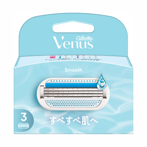 Gillette Venus Smooth Replacement Blades, 3 Pack