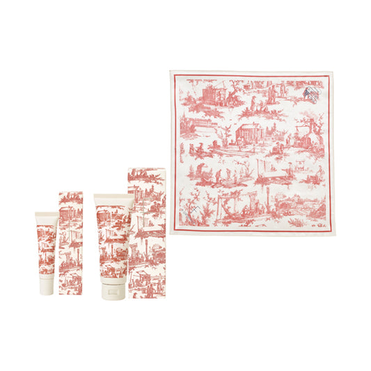 F ORGANICS Natural Hand Cream N & Lip Butter Balm Set (Toile de Jouy Edition)