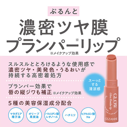 CEZANNE Glow Fondue Lip, 01 Coral Memory, 2.8g