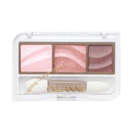 CEZANNE Lighting Up Eyeshadow, 02 Petal Pink, 1.7g